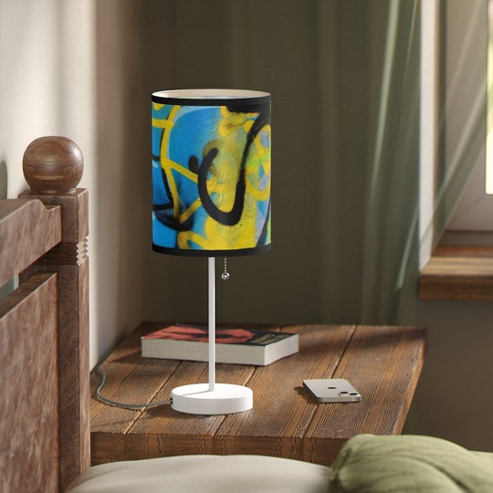 Disover Graffiti Art Lamp on a Stand, US|CA plug