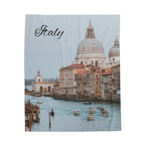 50&quot;x60&quot; Italy  Velveteen Blanket