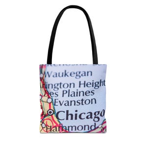 Bolsa de asas del mapa de Chicago (AOP)