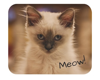 Siamese Cat Mouse Pad – Pet Lover Desk Decor