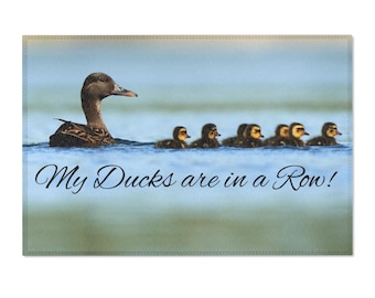 36"x24" My Ducks Are In A Row Duck Area Rug