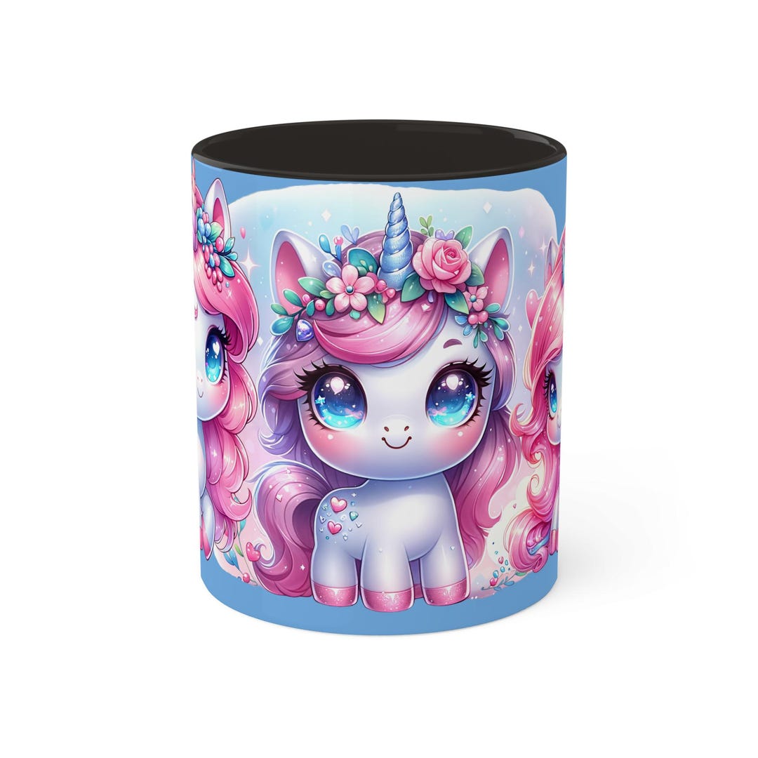 ユニコーン カラフル マグカップ、11オンス - Etsy 日本