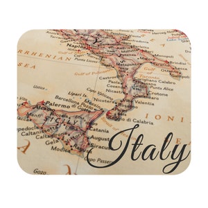 Italien Vintage Map Mousepad (rechteckig)