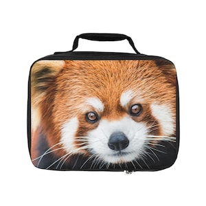 Red Panda Lunch Bag