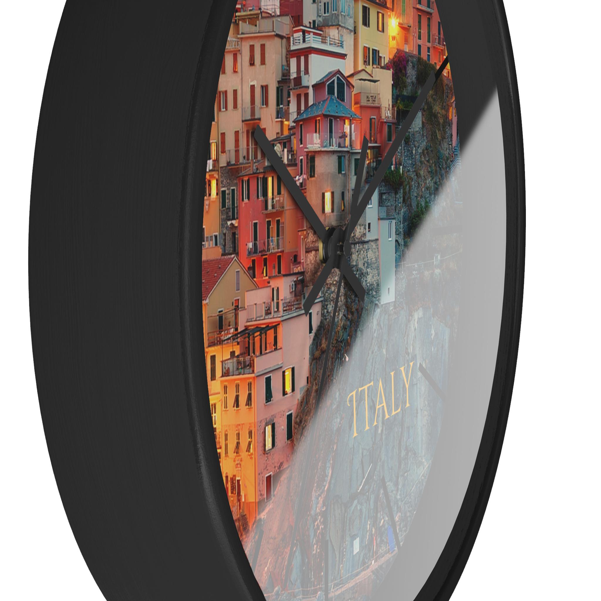 Horloge murale en verre Lac de pont
