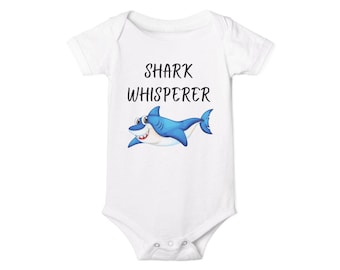 Shark Whisperer-romper, babyromper met oceaanthema