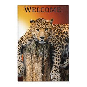 24&quot;x36&quot; Leopard Welcome Area Rug