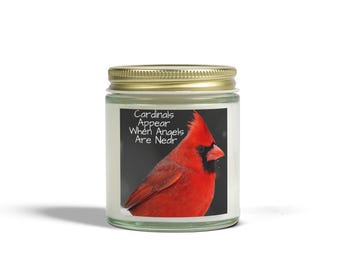 Cardinal Design Scented Candle: Aromatherapy Gift, Spiritual Decor