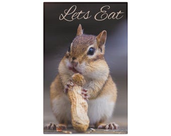 Let's Eat Chipmunk Microfiber Tea Towel