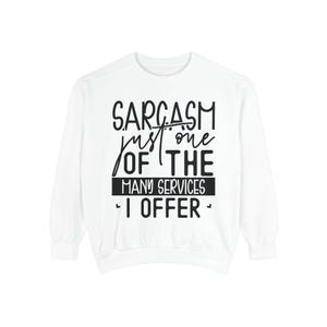 Sarcasm Sweatshirt: Unisex Cotton-Blend Pullover