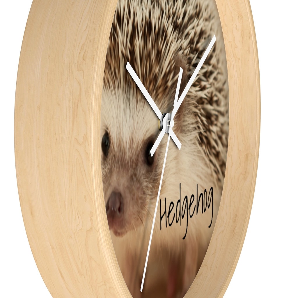 Sweet Adorable Hedgehog Wall clock