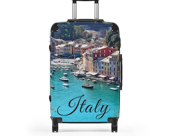 Maleta de viaje mediana de diseño italiano: equipaje de policarbonato resistente