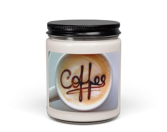 Coffee Scented Soy Candle, 9oz