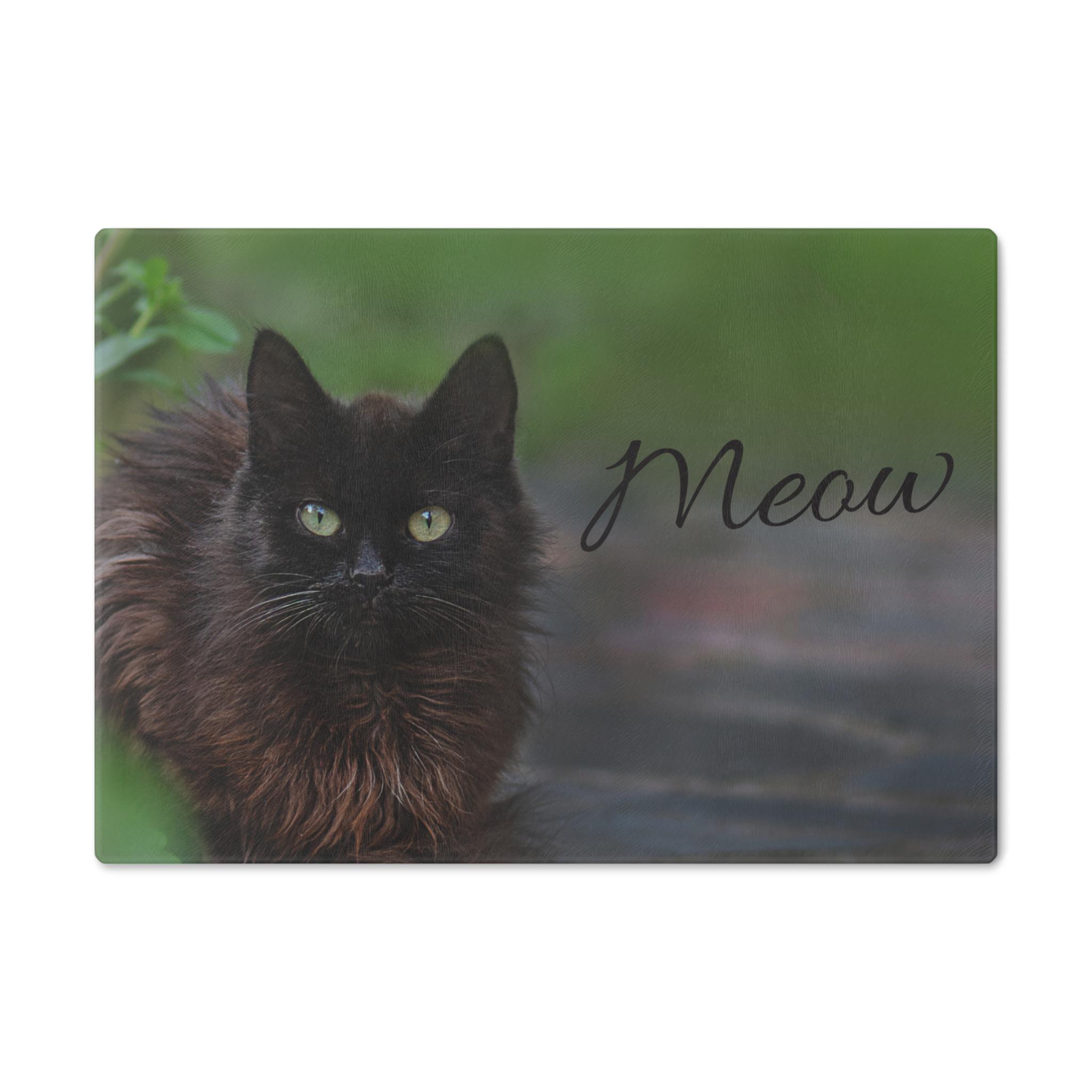 ニャー黒猫のカッティングボード - Etsy 日本