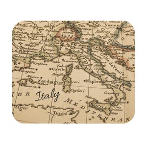 Italien Vintage Landkarte Mauspad (rechteckig)