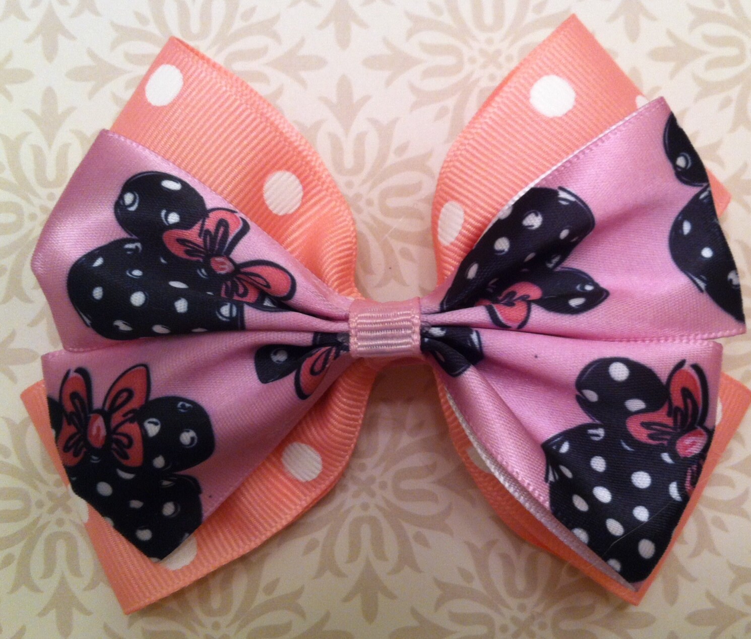 Disney Hair Bow Disney Hair Accessories Minnie Mouse Etsy