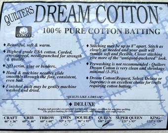 Tamaño Queen, Quilters Dream Cotton Deluxe Bateo, color natural