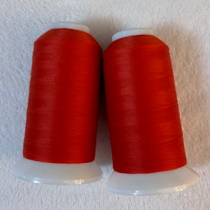 So Fine! #50 3-Ply Thread, Color 412 Hot Chilies, By Superior Threads