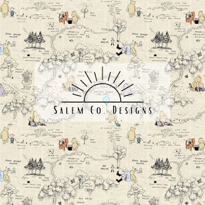 Klassisches, nahtloses Design von Pooh & Friends