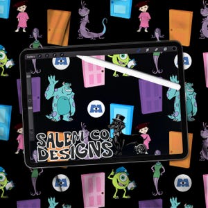 Monsters seamless design