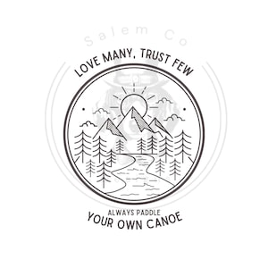 Love Many Trust Few png design