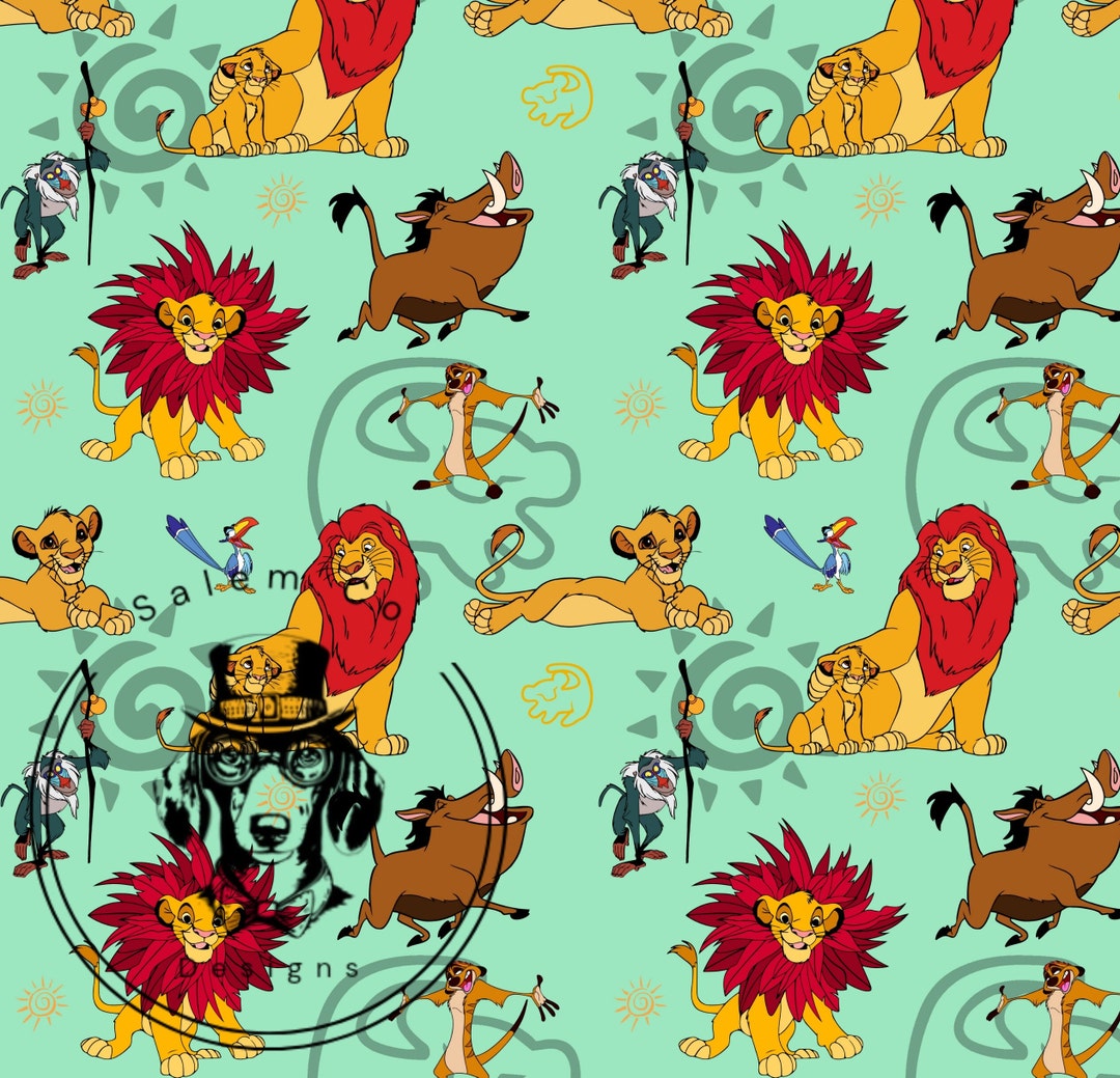 Lion King Seamless Design - Etsy