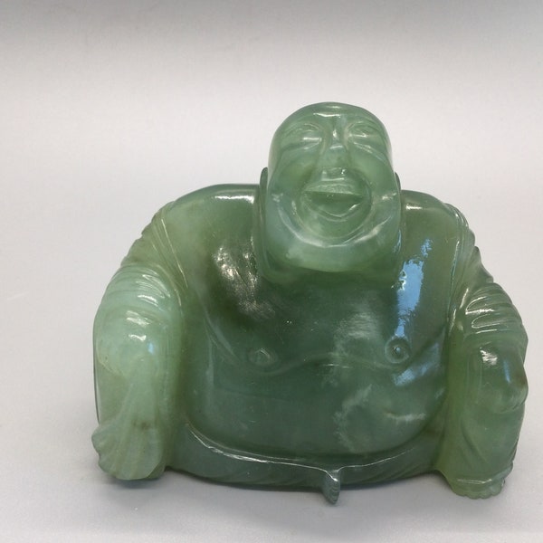 sehr schöner lachender Jade Buddha * schwer * 6,8 cm