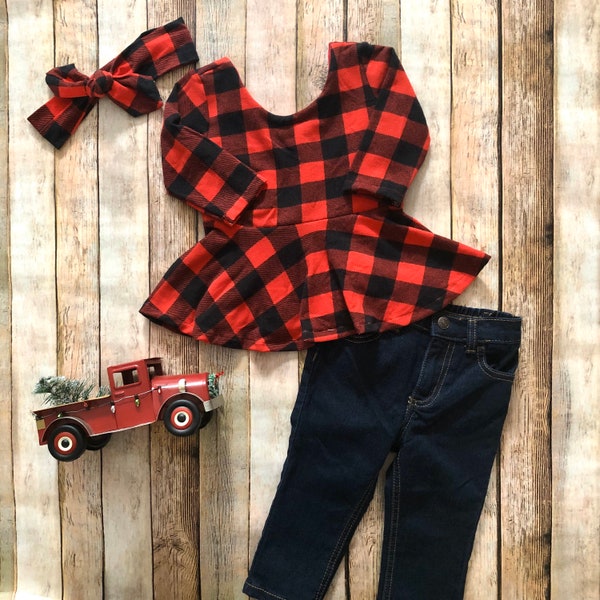 Buffalo Plaid Baby Etsy