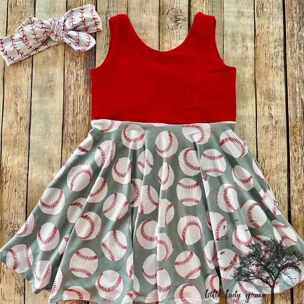 Baseball Dress Etsy