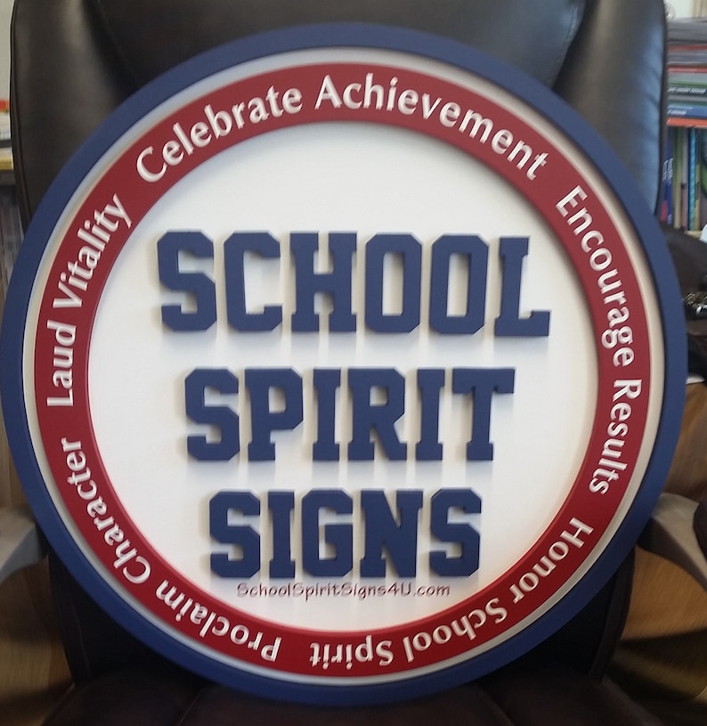 School Spirit School Spirit Signs Character Celebrate | Etsy