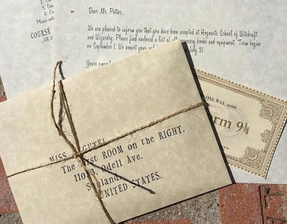 Acceptance Letter Harry Potter Personalized Acceptance Etsy