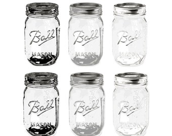 Mason jar clip art | Etsy