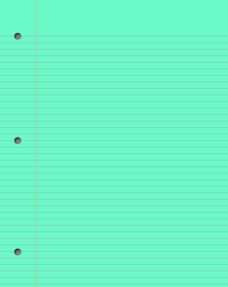 Pastel Notebook Paper Digital Notebook Paper Pastel Lined Etsy