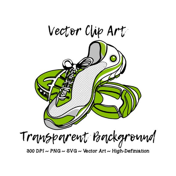 Athletic Shoe Clip Art , Running Shoe Clipart, Marathon Clipart, Fitness Clip Art, 5K Clip Art, Gym Clipart, Workout Clip Art, Track Clipart