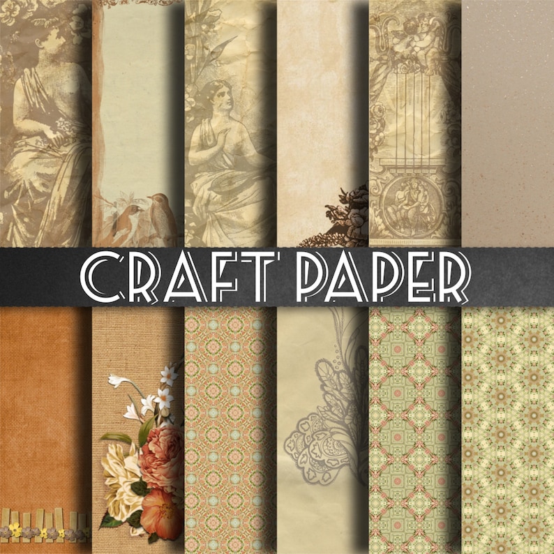 Craft Paper Digital Craft Paper Printable Craft Paper Etsy