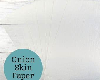 Vintage Onion Skin Paper Sheets: Translucent Typing Paper for Decoupage, Collage, Junk Journals