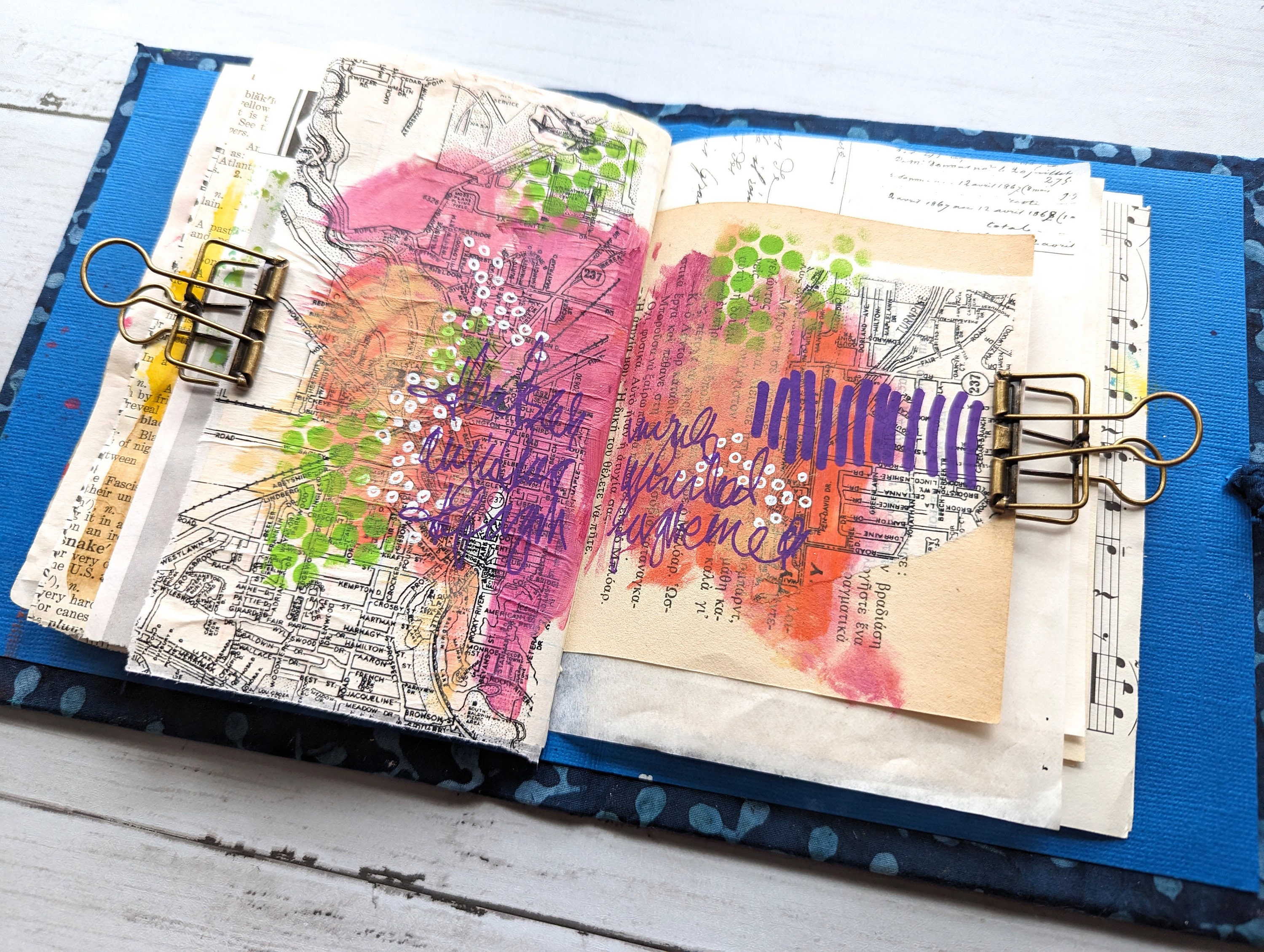 Vintage Translucent Map Paper for Art Journaling, Decoupage & Mixed ...