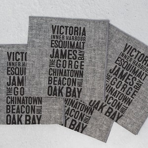 Serviettes Victoria Neighborhood Bus Scroll