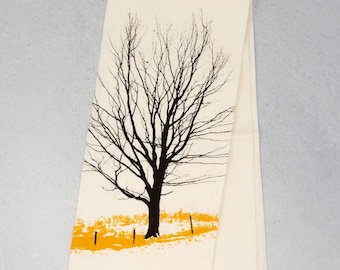 Winter Farm Tea Towel