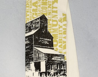 Grain Elevator Tea Towel