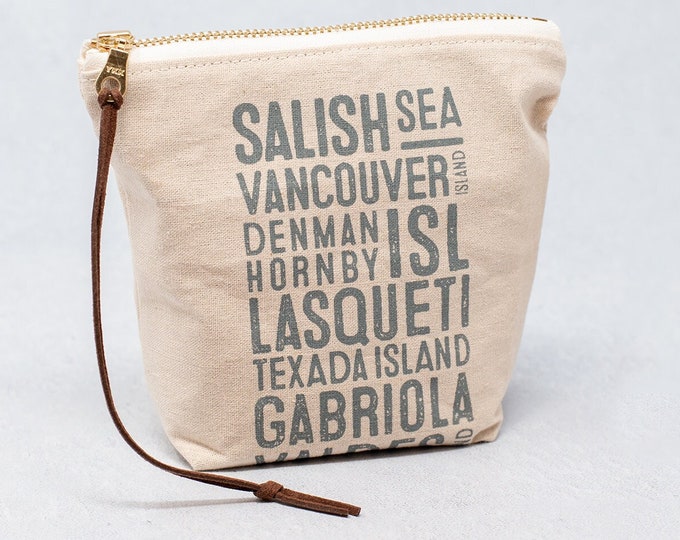 Salish Sea Gulf Islands Bus Scroll Clutch