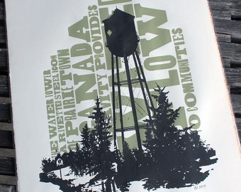 Water Tower Signed and Numbered Silkscreen Print