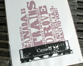 Railcar Signed and Numbered Silkscreen Print