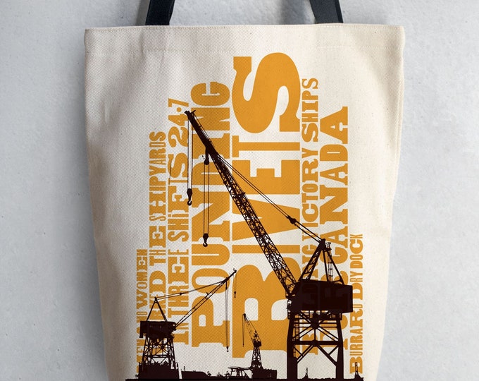 Canadian Icons Shipyards Shopping Bag