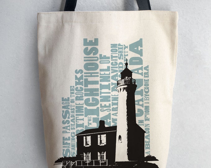 Canadian Icons Lighthouse Shopping Bag