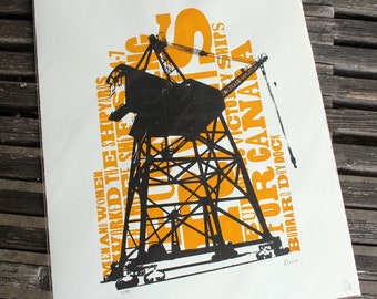 Shipyards Signed and Numbered Silkscreen Print