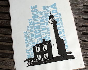 Lighthouse Signed and Numbered Silkscreen Print