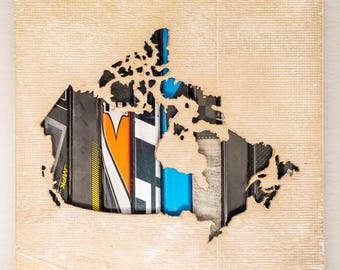 12x12" Canada Map Shadow Box