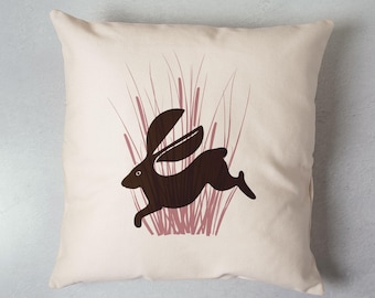 Abstract Animals Rabbit Pillow Designer Decor