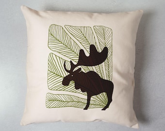 Abstract Animals Moose Pillow Designer Decor